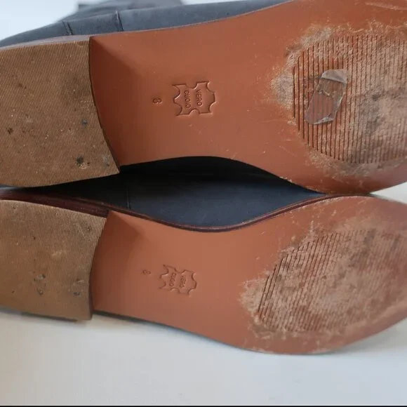 Womens Candela NYC Black Suede Studded Accents Over-the Knee Boots 8 - Picture 13 of 16